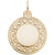 Disc Charm In Yellow Gold