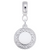 Disc Charm Dangle Bead In Sterling Silver