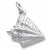 Conch Shell charm in 14K White Gold hide-image