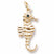 Seahorse charm in Yellow Gold Plated hide-image