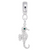 Seahorse charm dangle bead in Sterling Silver hide-image