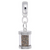 New Brunswick Sand Capsule charm dangle bead in Sterling Silver