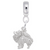 Pomeranian Dog charm dangle bead in Sterling Silver hide-image