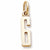 Number 6 charm in Yellow Gold Plated hide-image