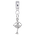 Iceskater Charm Dangle Bead In Sterling Silver