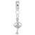 Iceskater charm dangle bead in Sterling Silver hide-image