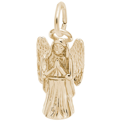 Angel Charm In Yellow Gold