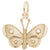 Butterfly Charm in Yellow Gold Plated