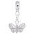 Butterfly Charm Dangle Bead In Sterling Silver