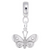Butterfly charm dangle bead in Sterling Silver hide-image