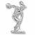 Discus charm in 14K White Gold hide-image