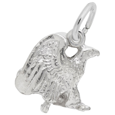 Eagle Charm In Sterling Silver