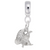 Eagle Charm Dangle Bead In Sterling Silver