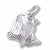 Eagle charm in 14K White Gold hide-image