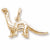 Dinosaur charm in Yellow Gold Plated hide-image
