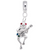 Frog charm dangle bead in Sterling Silver hide-image