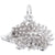 Porcupine Charm In 14K White Gold