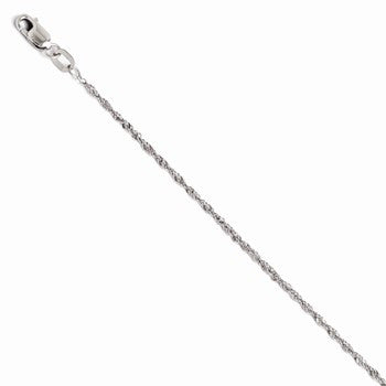 14K White Gold Singapore Chain
