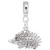 Porcupine charm dangle bead in Sterling Silver hide-image
