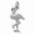 Flamingo charm in 14K White Gold hide-image