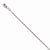 14K White Gold Sparkle Singapore Chain