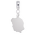 Girl Charm Dangle Bead In Sterling Silver