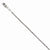 14K White Gold Sparkle Singapore Chain