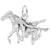 Horseandcolt Charm In 14K White Gold