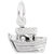 Noahs Ark Charm In 14K White Gold