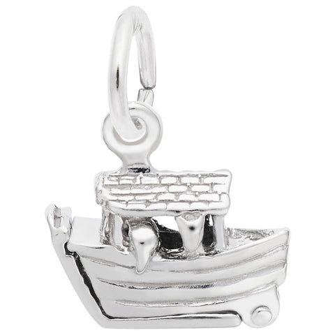 Noahs Ark Charm In Sterling Silver