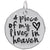 Piece of My Heart Charm In White Gold