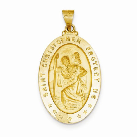18k Saint Christopher Medal pendant, Exquisite Pendants for Necklace