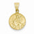 18k Guardian Angel Medal Pendant, Pendants for Necklace