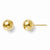 14k Yellow Gold Polished 7mm Ball Post Earrings