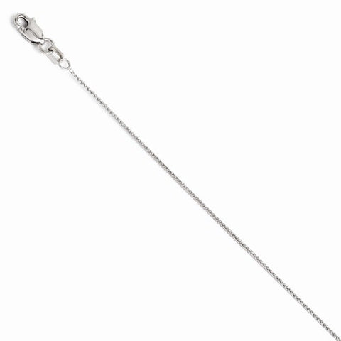 14K White Gold Baby Wheat Chain Bracelet