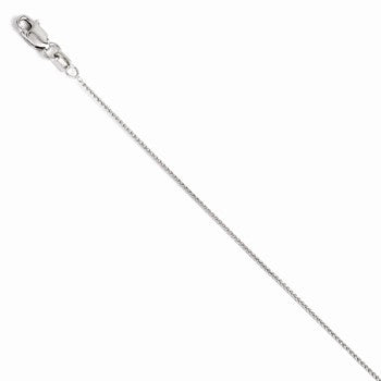 14K White Gold Baby Wheat Chain