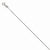 14K White Gold Sparkle Singapore Chain
