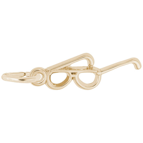 Glasses Charm in Yellow Gold Plated