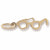 Glasses charm in Yellow Gold Plated hide-image