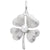 4 Leaf Clover Charm In 14K White Gold