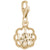 I Love You Charm In Yellow Gold