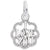 I Love You Charm In Sterling Silver