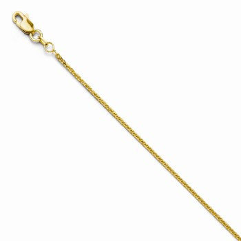 14K Yellow Gold Quadra Wheat Chain