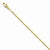 14K Yellow Gold Quadra Wheat Chain