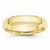 10k Yellow Gold 5mm Bevel Edge Comfort Fit Wedding Band