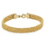 10Kt Yellow Gold Polished Row Twist Beaded Bracelet
