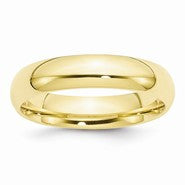 10k Yellow Gold 5mm Standard Comfort Fit Wedding Band