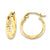 10k Yellow Gold Dia Cut Hoops, Jewelry Earrings