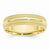10k Yellow Gold 6mm Double Milgrain Comfort Fit Wedding Band