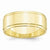 10k Yellow Gold 8mm Flat with Step Edge Wedding Band
